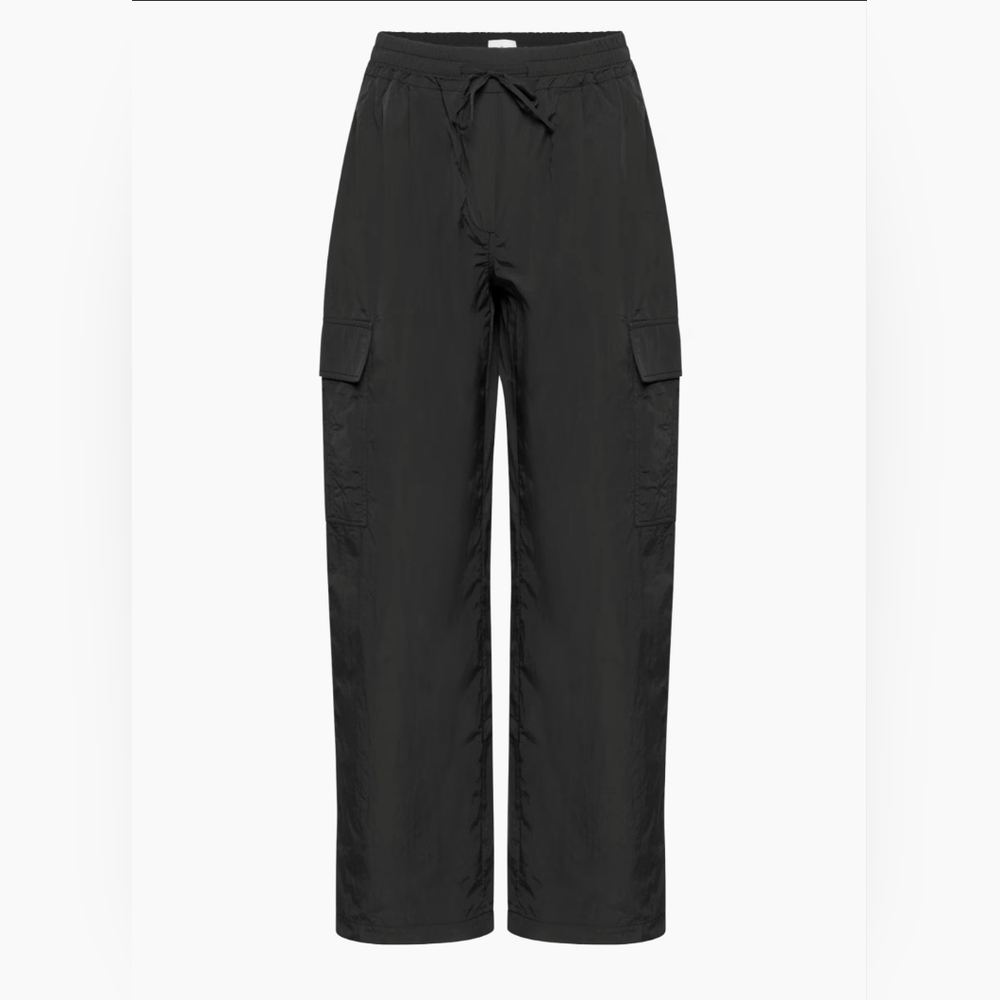 Aritzia Wilfred grotto Cargo Pant Parachute Nylon Barrel Leg Pants Mid-Rise XS - Picture 8 of 12